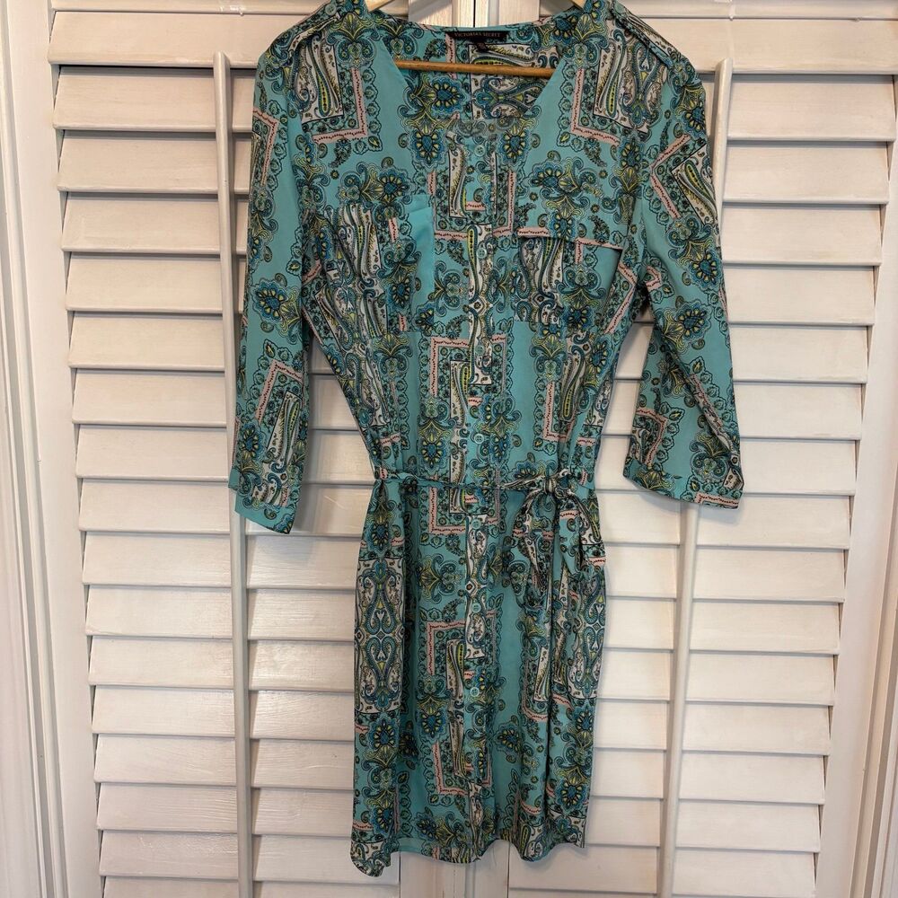 Victoria’s Secret Blue Floral Dress Size‎ Large